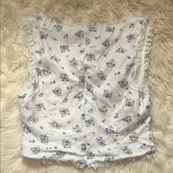 Reformation Brenda Floral Linen Top - Picture 4 of 6